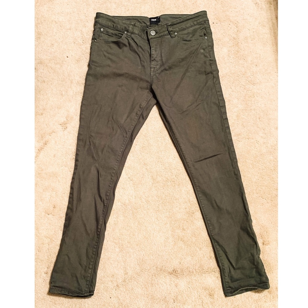 ASOS Army Green Skinny Jeans Sz. 30